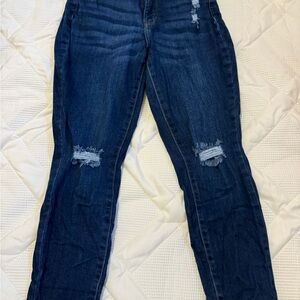 True Craft Blue Boyfriend Jeans Distressed Style
